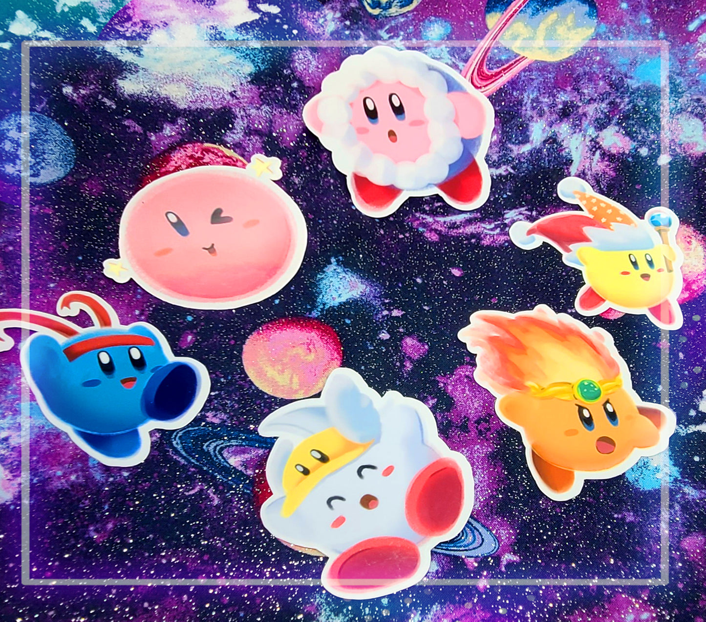 Kirby Hat Sticker | Solid & Clear Vinyl