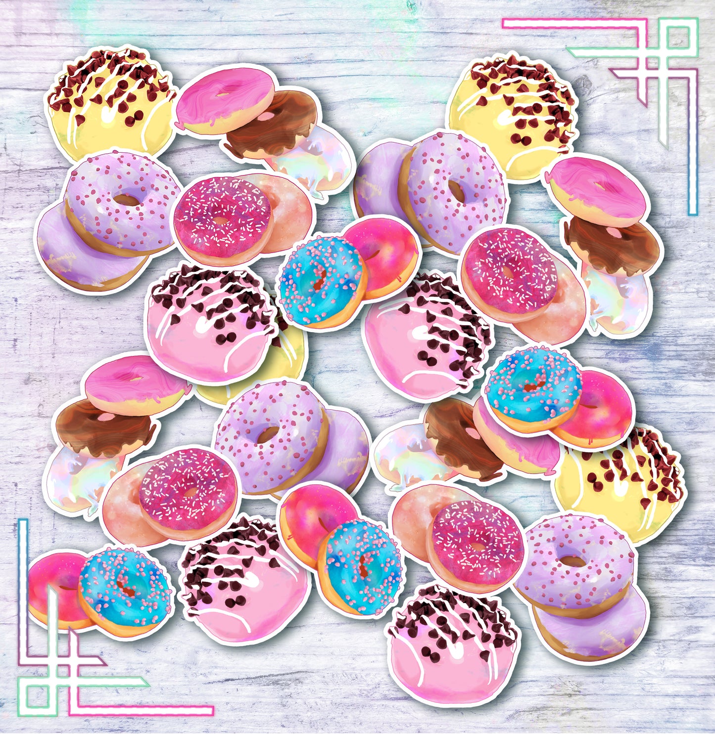 Doughnuts | Sticker Pack | Scrapbook Stickers